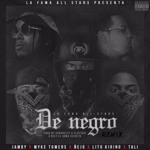 Jamby El Favo Ft. Ñejo, Myke Towers, Lito Kirino, Tali – De Negro Remix